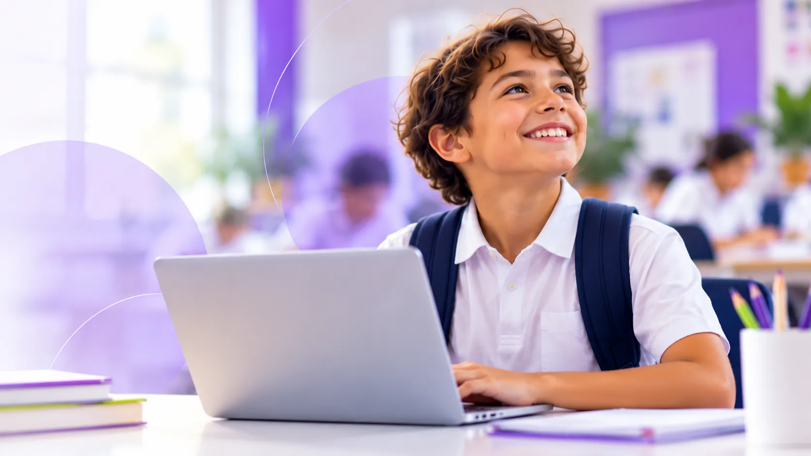 Nuevo estudiante ingresando al colegio