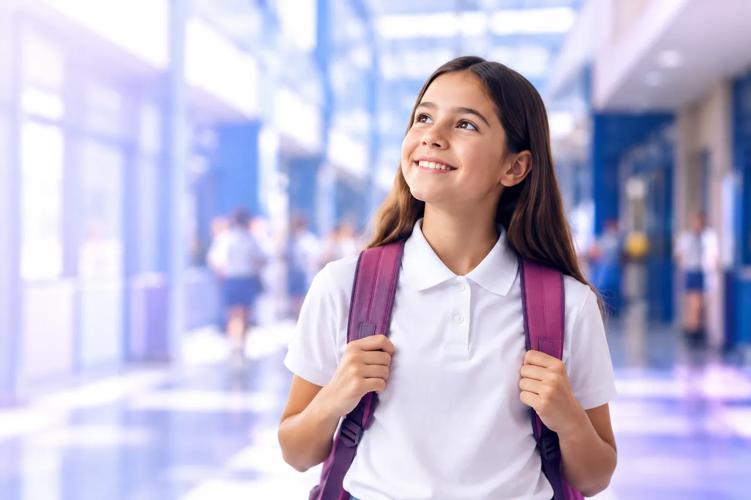 Alumna en un colegio