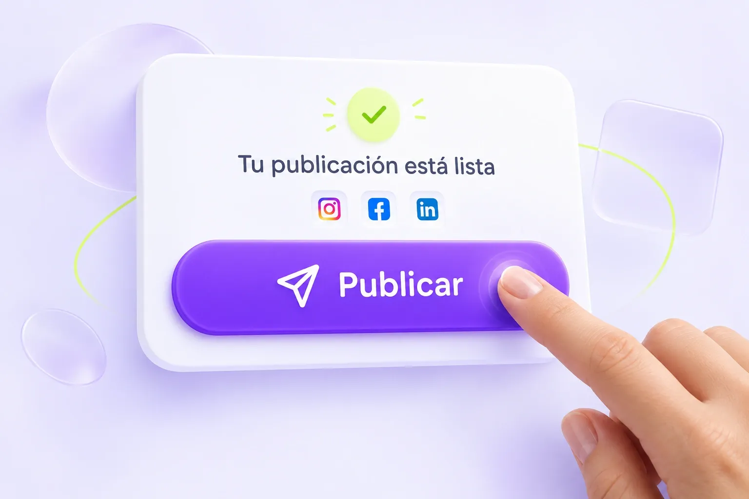 Botón Publicar de Aulagix Redes